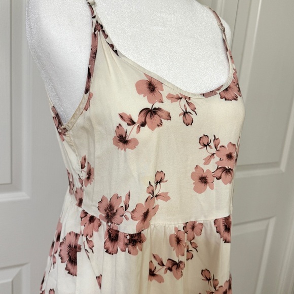 BRANDY MELVILLE Floral Sundress Pink Mauve Rose Flowers - Picture 2 of 10